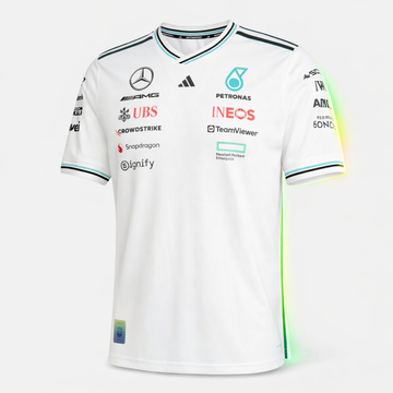 Mercedes Benz White V-Neck